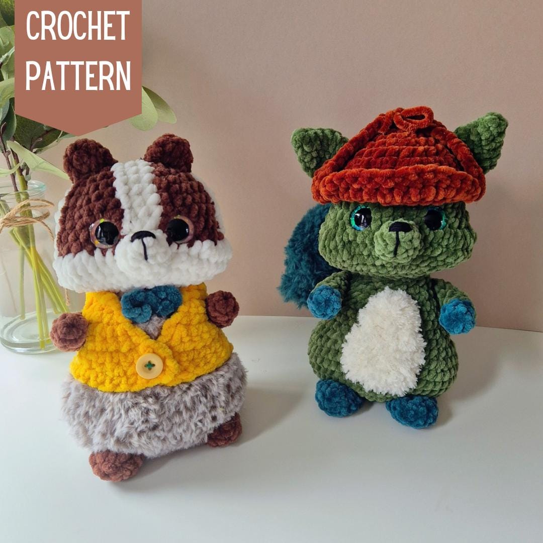 Holmes and Watson - Crochet Pattern Duo