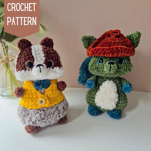 Holmes and Watson - Crochet Pattern Duo
