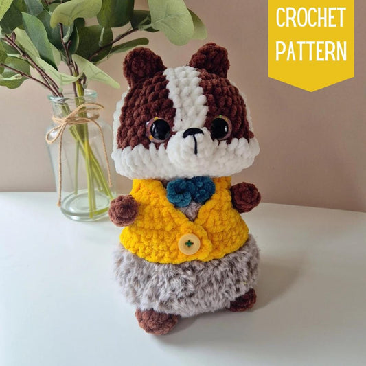 Watson the Badger - Crochet Pattern