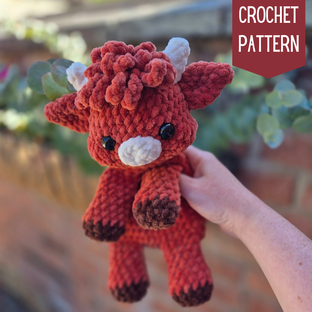 Astrid the Highland Cow Snuggler Pattern