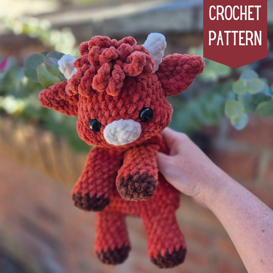 Astrid the Highland Cow Snuggler Pattern