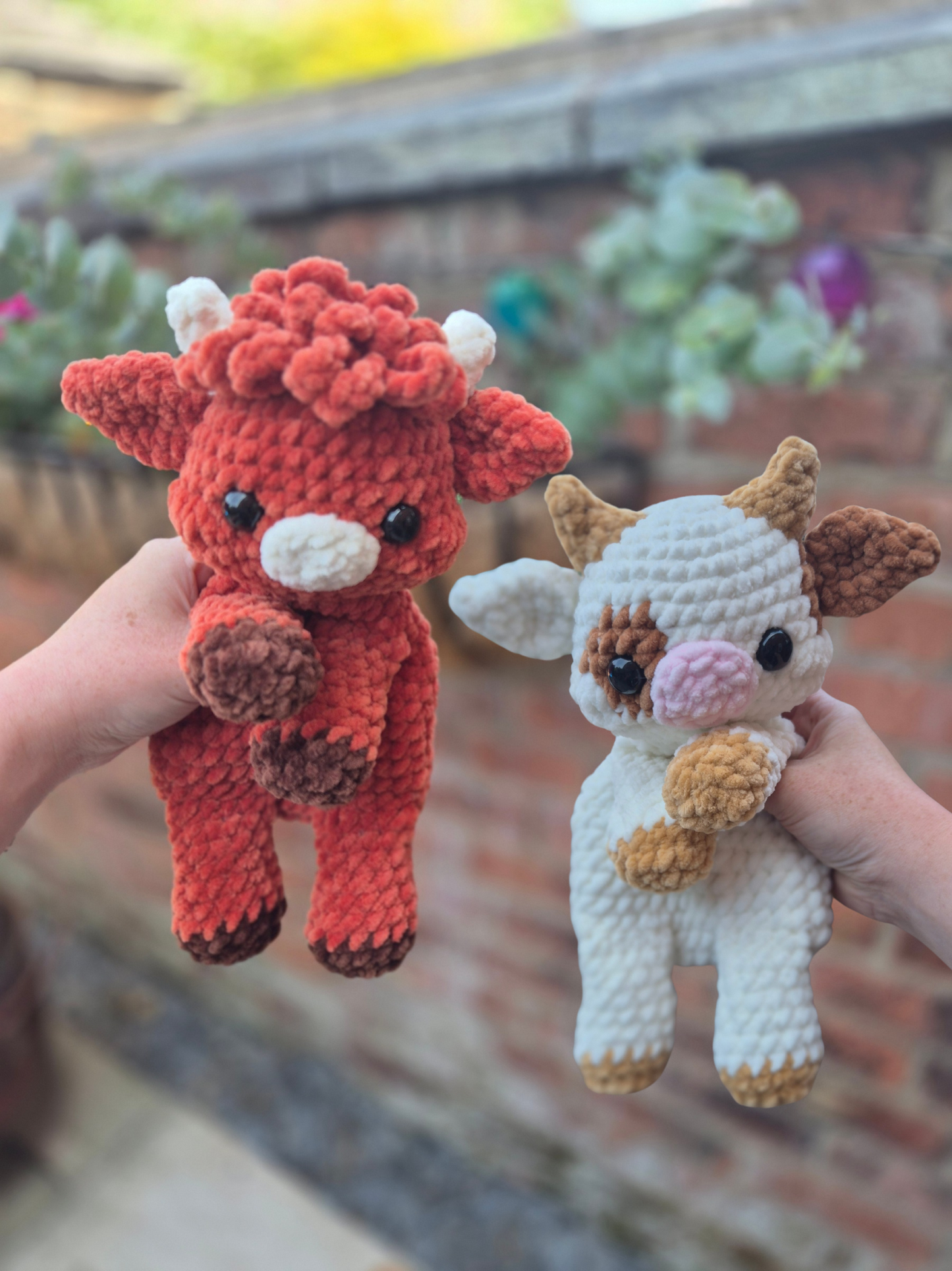 Astrid and Celeste the Cow Snugglers - Crochet Patterns